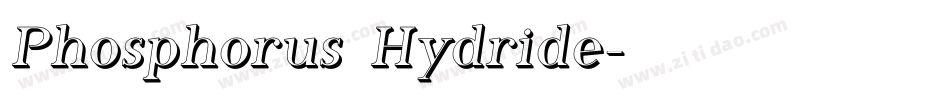 Phosphorus Hydride字体转换